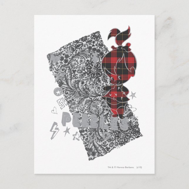 PEBBLES™ Punk Plaid Postcard (Front)