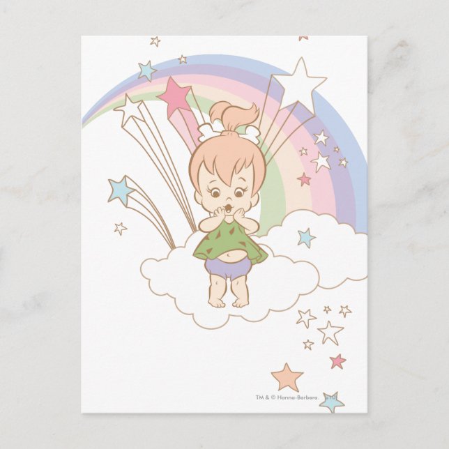 PEBBLES™ Rainbow Stars Postcard (Front)
