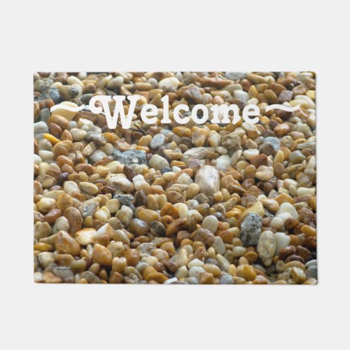 Pebbles River rocks Spiegeland Welcome Doormat