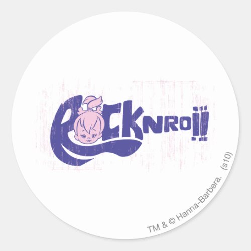 PEBBLES Rock N Roll Classic Round Sticker