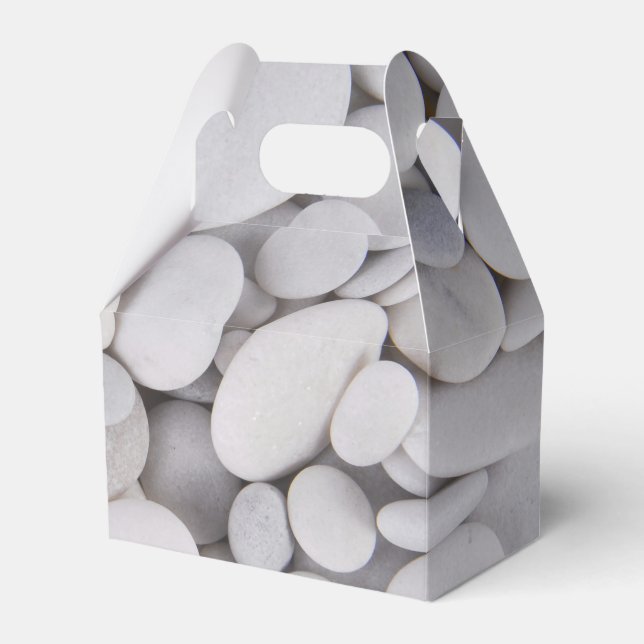 Pebbles, Rocks, Background Favor Boxes (Front Side)