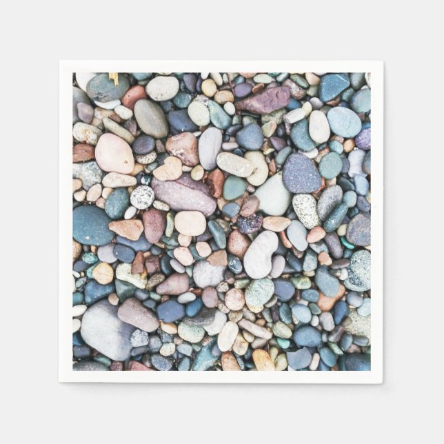 Pebbles Rocks Napkins (Front)