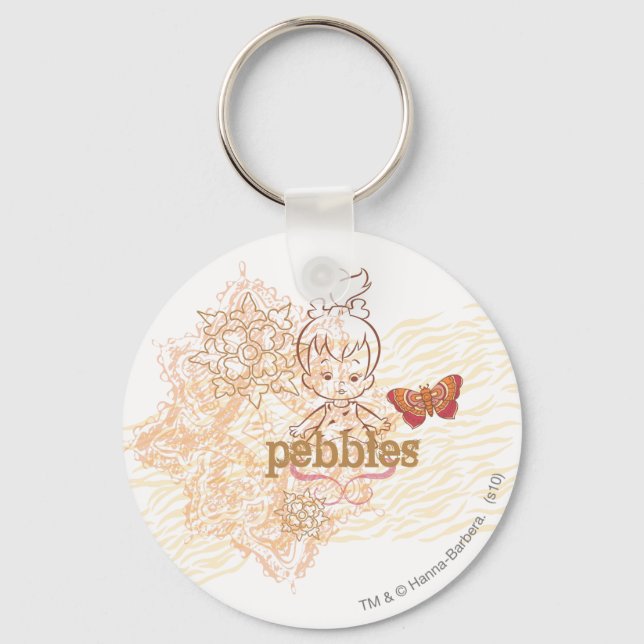 PEBBLES™ Sandy Design Keychain (Front)