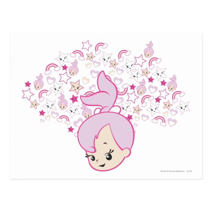 Pebbles Star Print Post Card