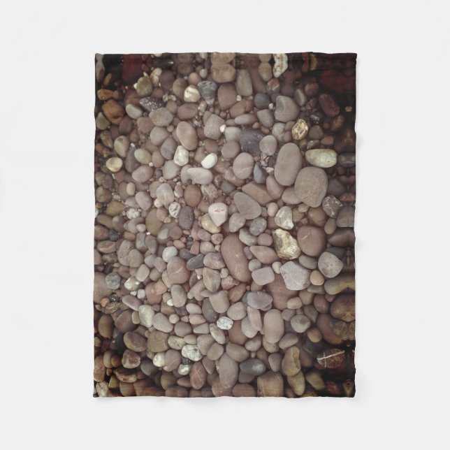 Pebbles Stones Photo Fleece Blanket, Small (Front)