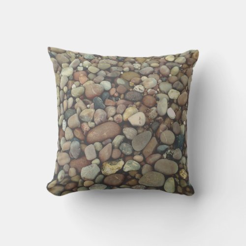 Pebbles Stones Photo Throw Cushion 41 cm x 41 cm