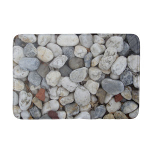 Pebbles, stones, rocks bathroom mat