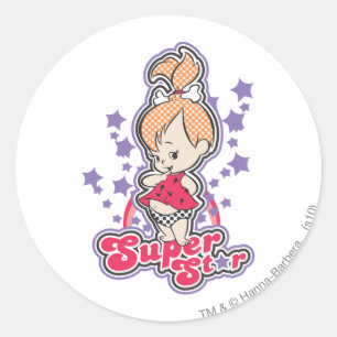 PEBBLES™ Super Star Classic Round Sticker