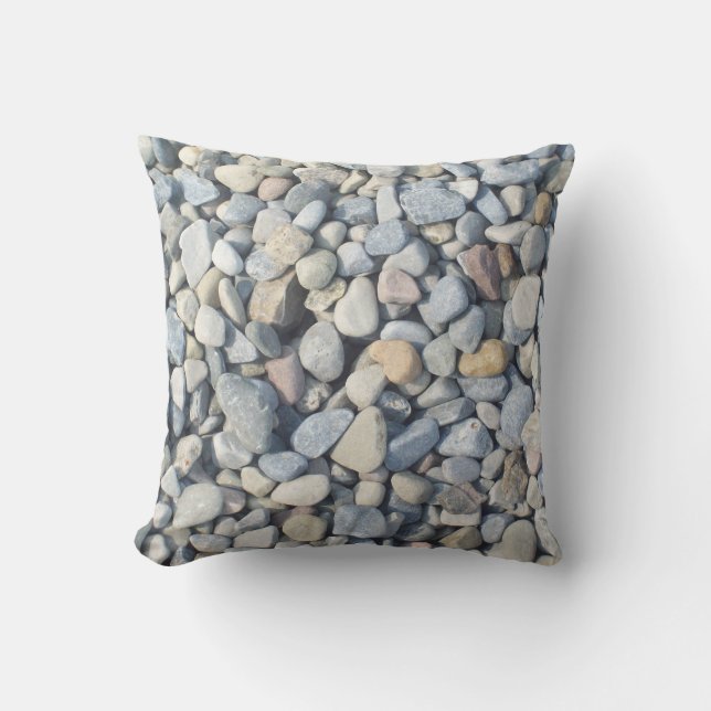 Pebbles Throw Pillow (Front)