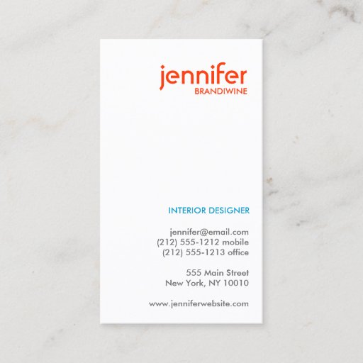Customizable PEBBLES TYPOGRAPHIC Business Card