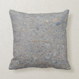 pebbles under water almost SOLID brown tan gray Throw Pillow