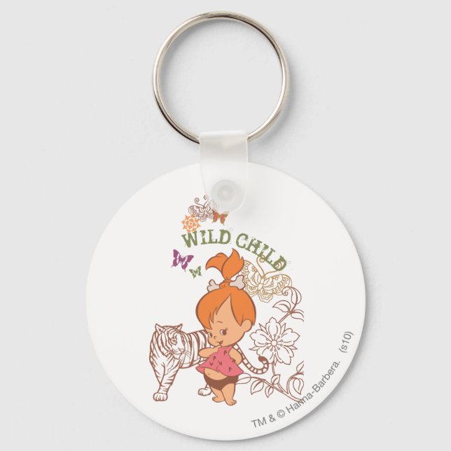 PEBBLES™ Wild Child Keychain (Front)