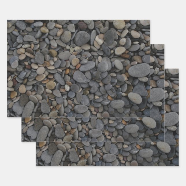Pebbles  wrapping paper sheets (Set)