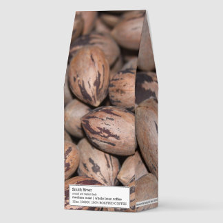 Pecan bag of roasted coffee