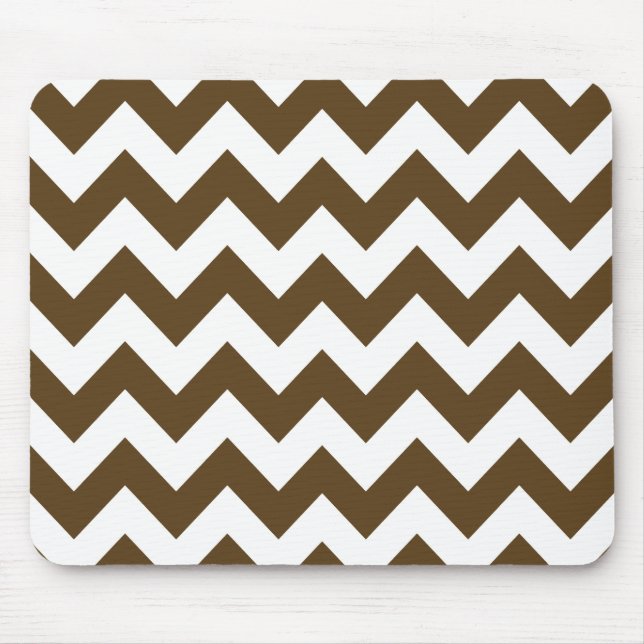 Pecan Neutral Chevron Mouse Pad (Front)