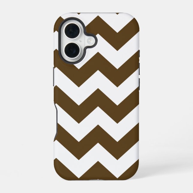 Pecan Neutral Chevrons Iphone Case (Back)