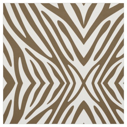Pecan Neutral Zebra Fabric
