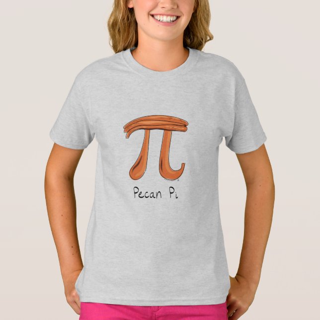 Pecan Pi Symbol Cute Math Teacher Gift T-Shirt (Front)