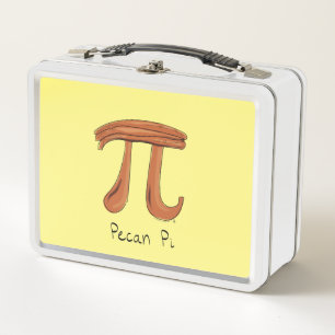 Pecan Pi Symbol Math Teacher Metal Lunch Box