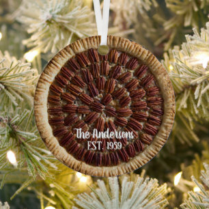 Pecan Pie Pie Baker Personalized Metal Ornament