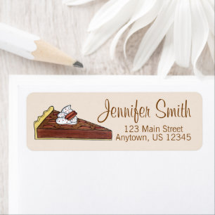 Pecan Pie Tart Southern Food Slice Dessert Foodie Label