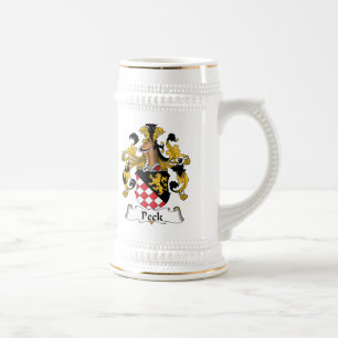 Peck Family Crest Beer Stein