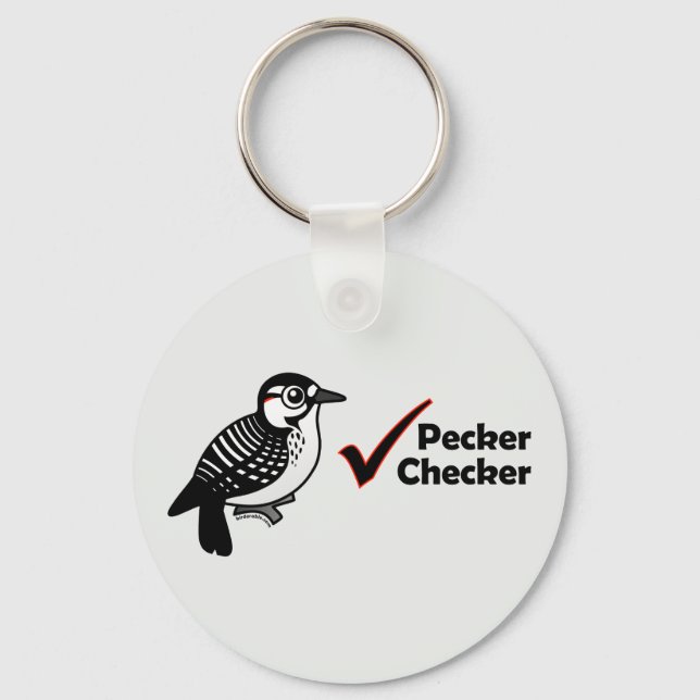 Pecker Checker Keychain (Front)
