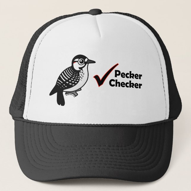 Pecker Checker Trucker Hat (Front)