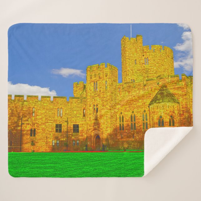 Peckforton Castle in Tarporley, Cheshire Sherpa Blanket (Front (Horizontal))
