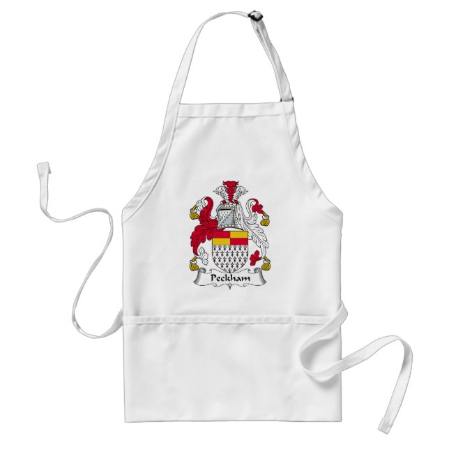 Peckham Family Crest Adult Apron (Front)
