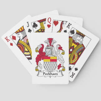 Peckham Family Crest Poker Cards