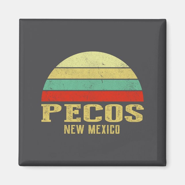 Pecos New Mexico Vintage Retro Sunset _1  Magnet (Front)