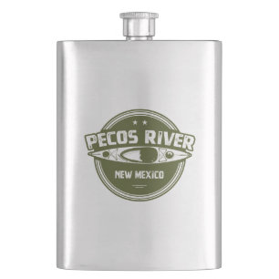 Pecos River New Mexico Kayaking Flask