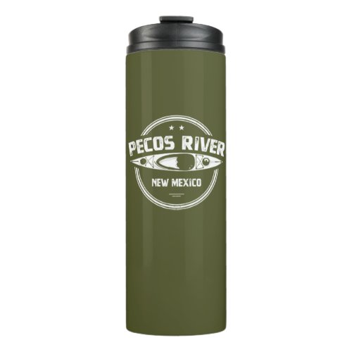 Pecos River New Mexico Kayaking Thermal Tumbler