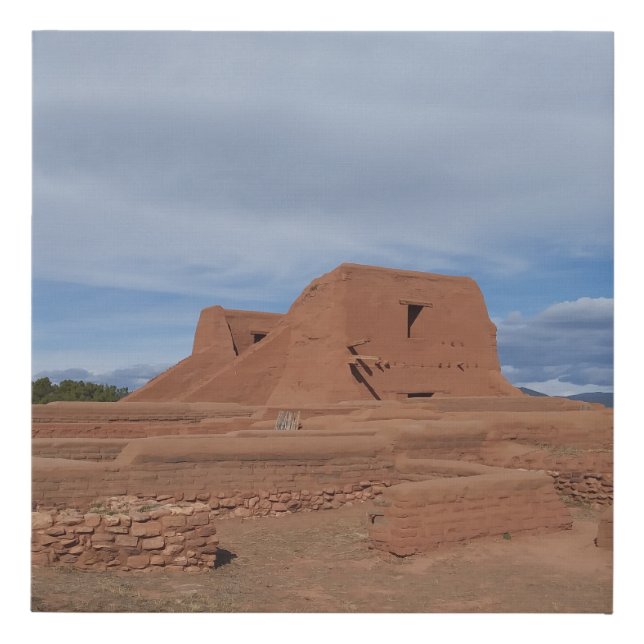 Pecos ruins  faux canvas print (Front)