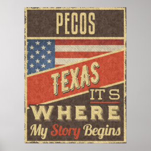 Pecos Texas Poster