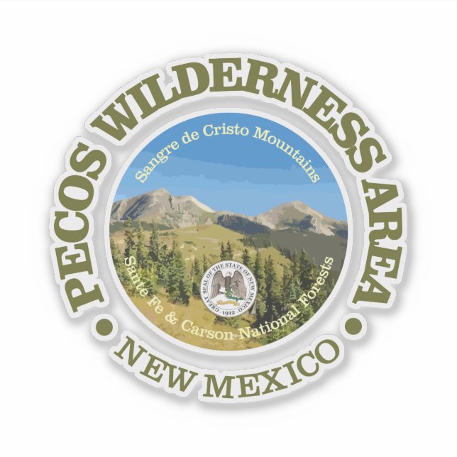 Pecos Wilderness Sticker (Front)