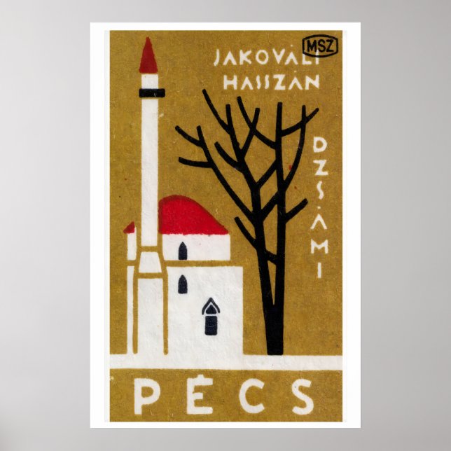 Pecs Church - Matchbox Print - Aesthetic Wall Art (Front)