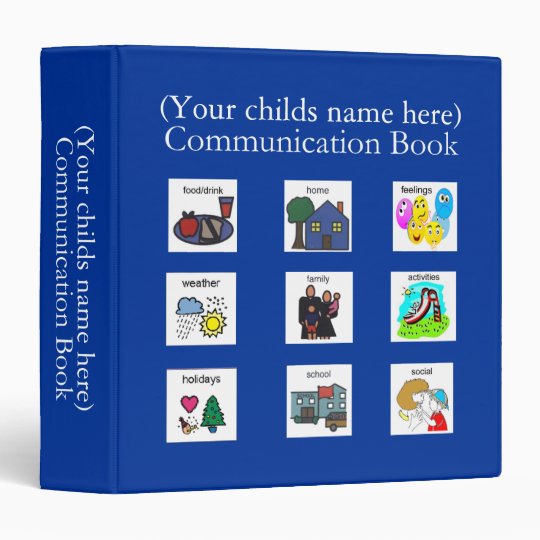 PECS Communication Book 3 Ring Binder