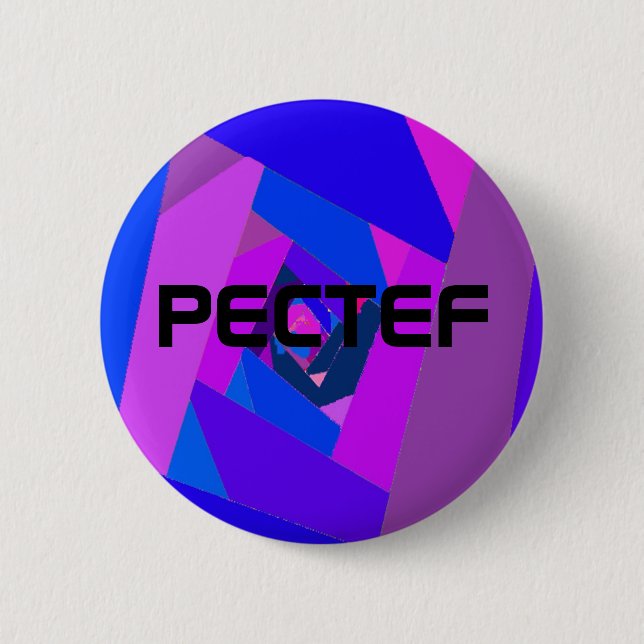 pectef logo3, PECTEF Pinback Button (Front)
