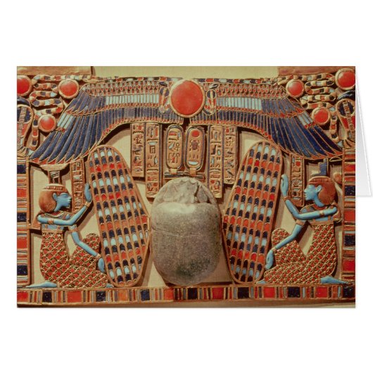 Pectoral decorated with the winged scarab cards (Front Horizontal)
