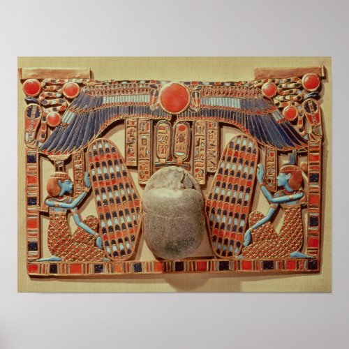 Pectoral decorated with the winged scarab poster