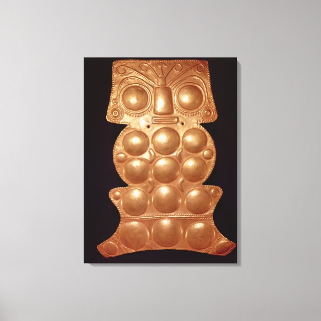 Pectoral found in the river Sinu, pre-colombian (g Canvas Print (Front)
