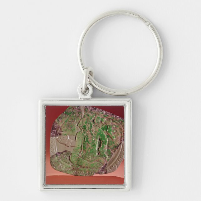 Pectoral of a king from Tikal Site, Guatemala Keychain (Front)