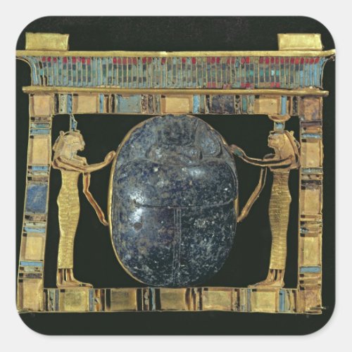 Pectoral of the vizier Paser with scarab Square Sticker