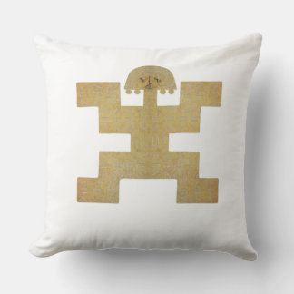 Pectoral Pre-Columbian Gold Piece Throw Pillow
