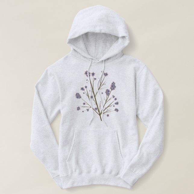 Peculiar Blooms Pullover Hoodie (Design Front)