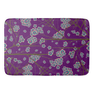 Peculiar Branches Amethyst Bath Mat