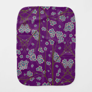 Peculiar Branches Amethyst Burp Cloth