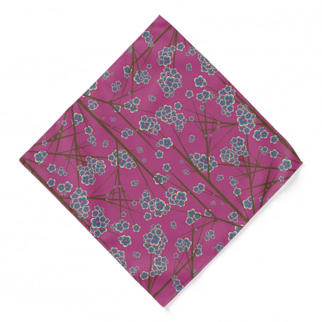 Peculiar Branches Boysenberry Bandana (2 Sizes) (Front)